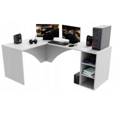 Corner computer table Gamer Corner, white